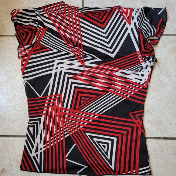 Vintage abstract y2k top - Picture 3 of 4